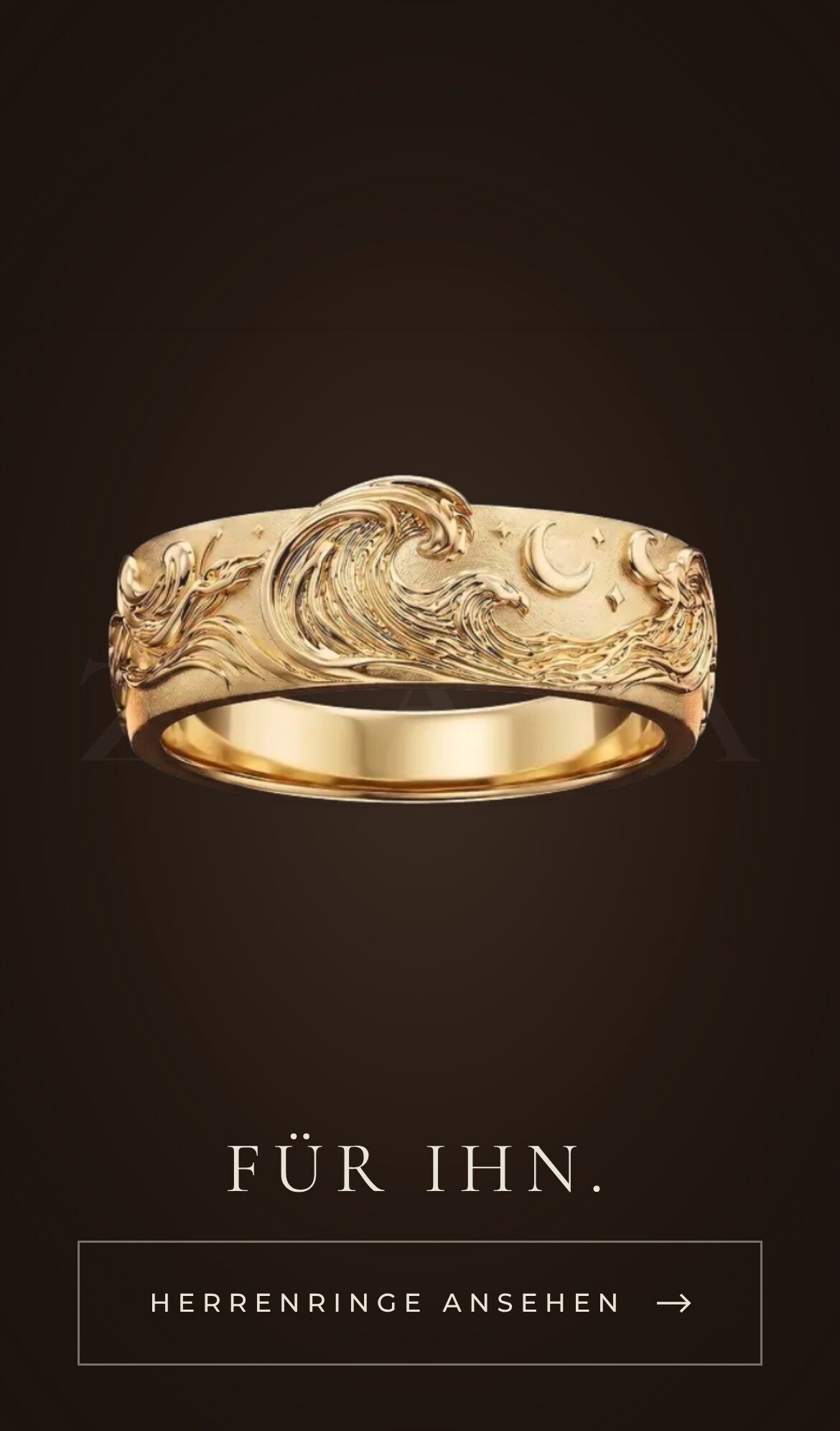 Goldring auf dem Handy